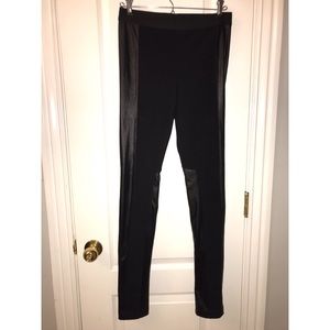 BCBG Pleather leggings